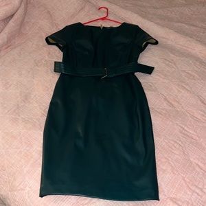 Calvin Klein Faux Leather Dress